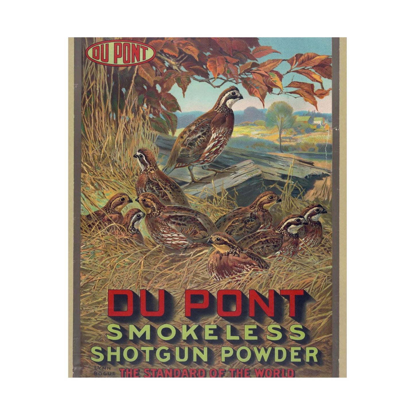 Du Pont smokeless shotgun powder - the standard of the world High Quality Matte Wall Art Poster for Home, Office, Classroom