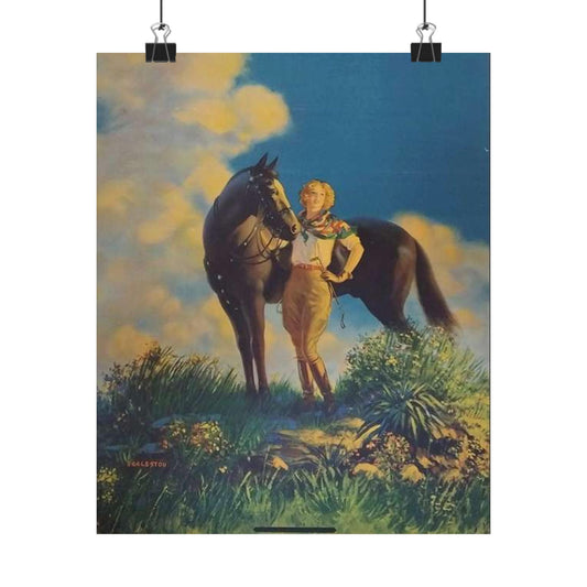 Top of the World, or, Dejando al Munro Atras, painting by Edward Mason Eggleston High Quality Matte Wall Art Poster for Home, Office, Classroom