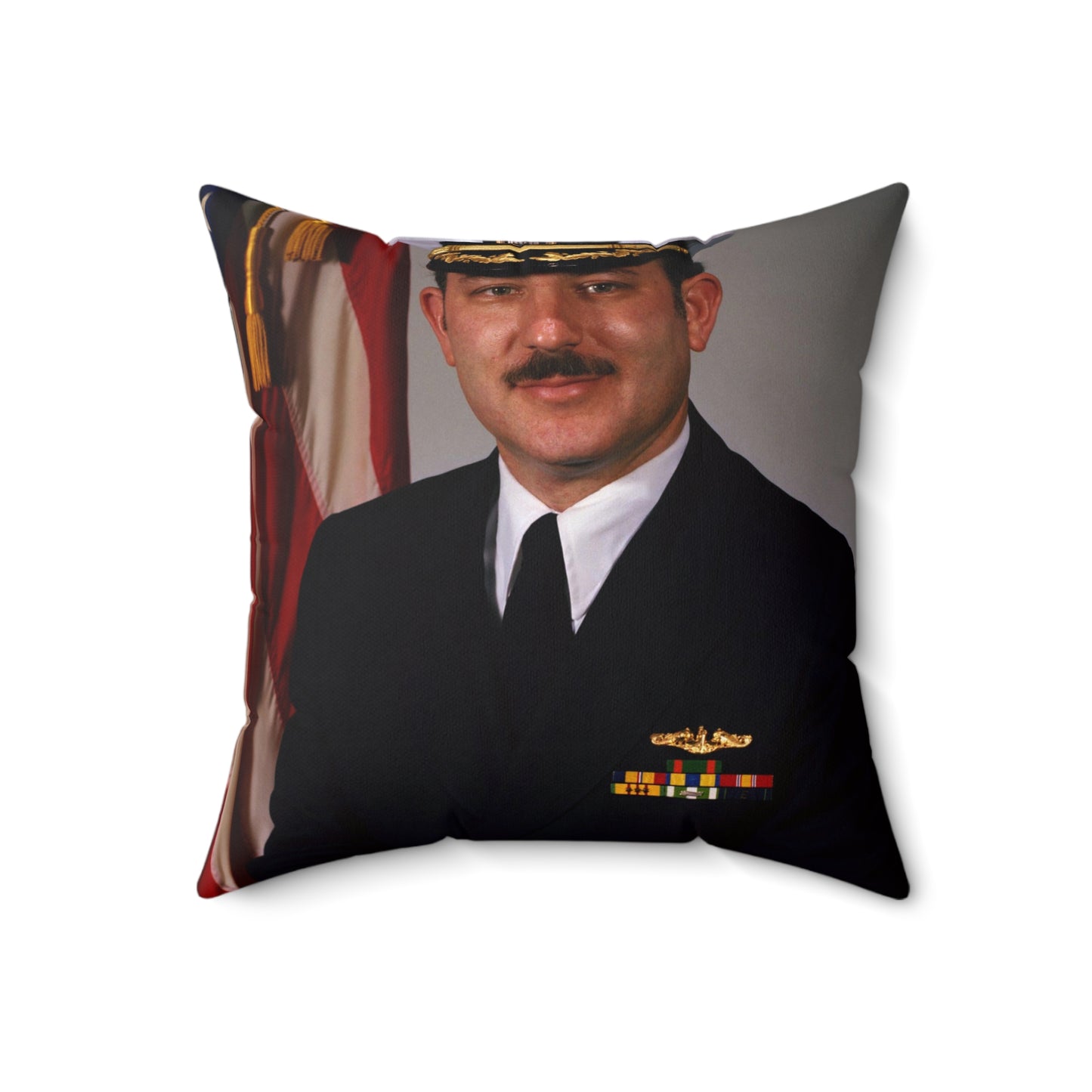 Commander Joel M. Greenberg, USN (covered) Decorative Accent Square Pillow