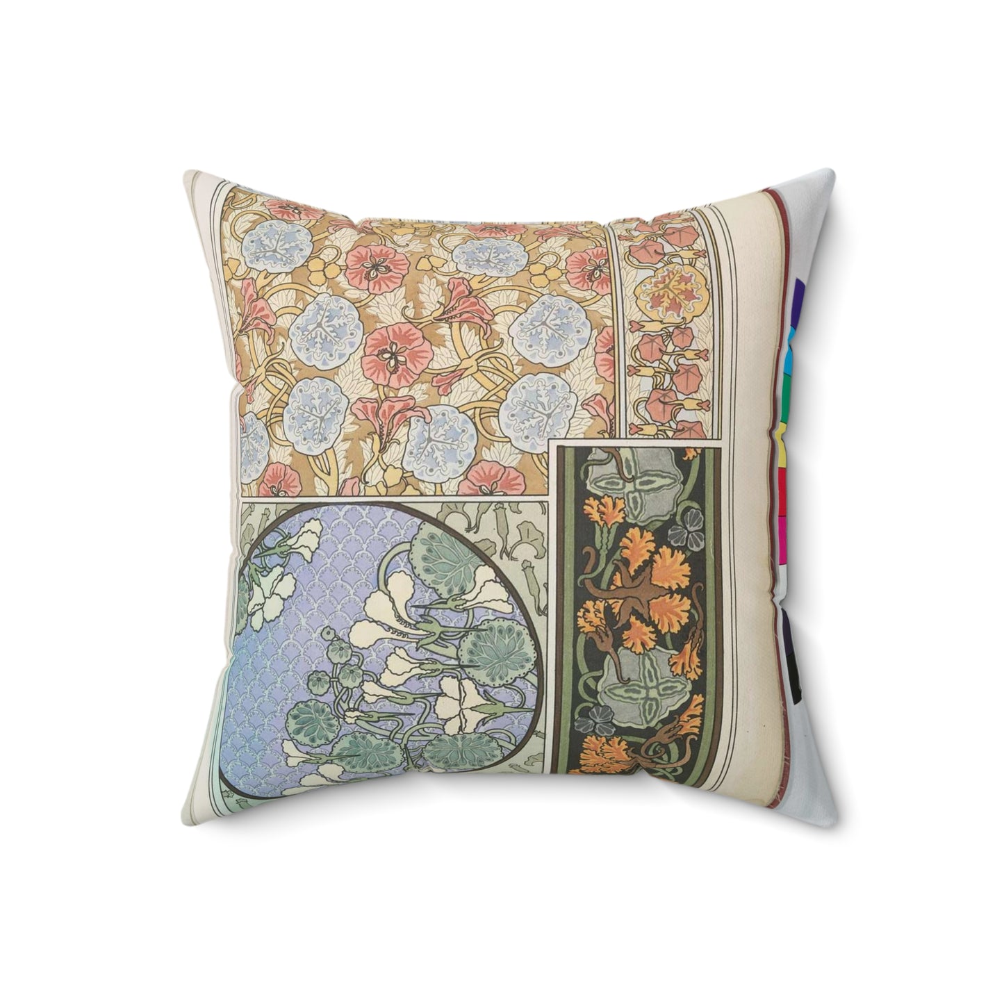 Capucine. Eugene Grasset, compiler Decorative Accent Square Pillow