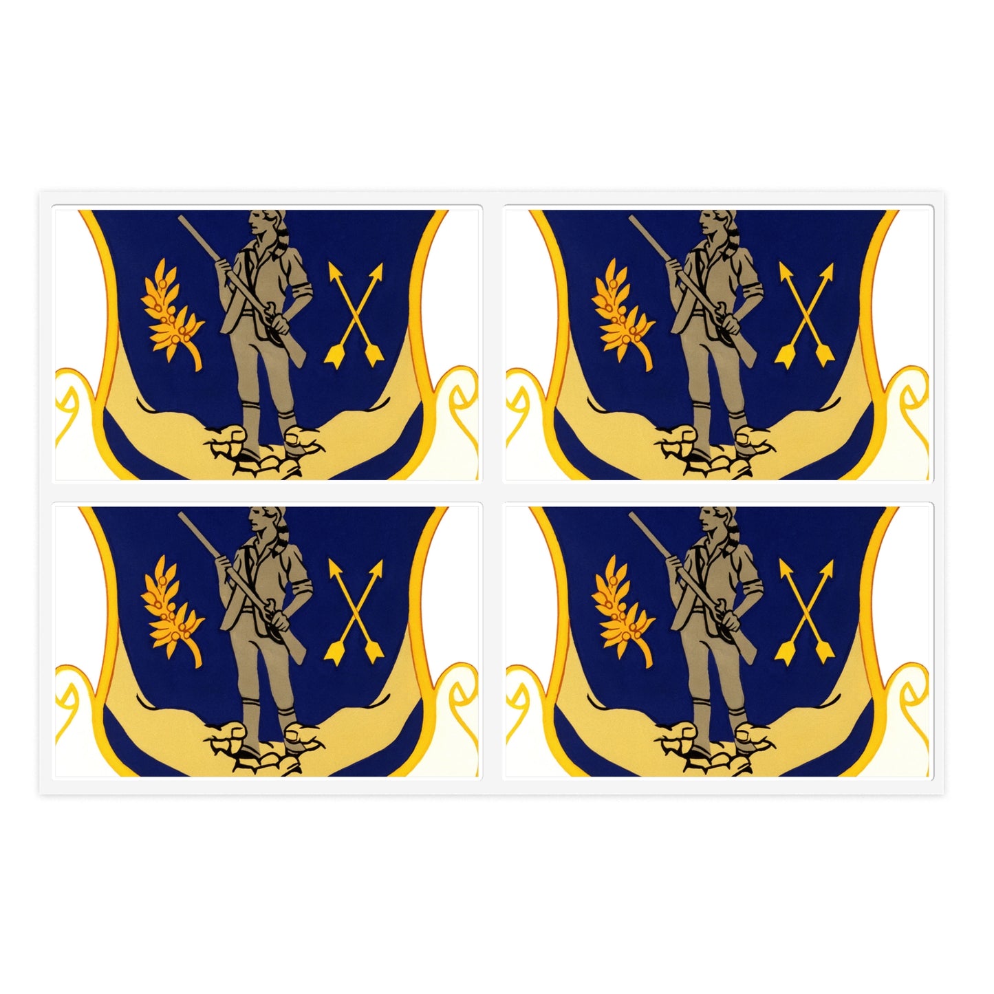 Official emblem for the 351st Combat Support Group Laminated UV Protective Vinyl Stickers