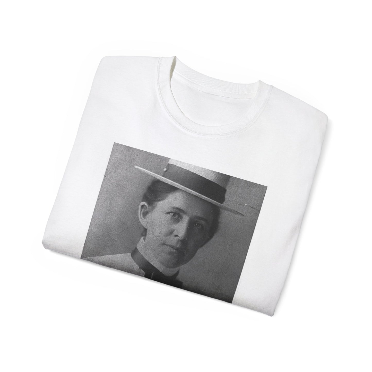 Ida Minerva Tarbell, 1857-1944 - Public domain portrait photograph White T-Shirt Gildan 2000 Cotton Unisex