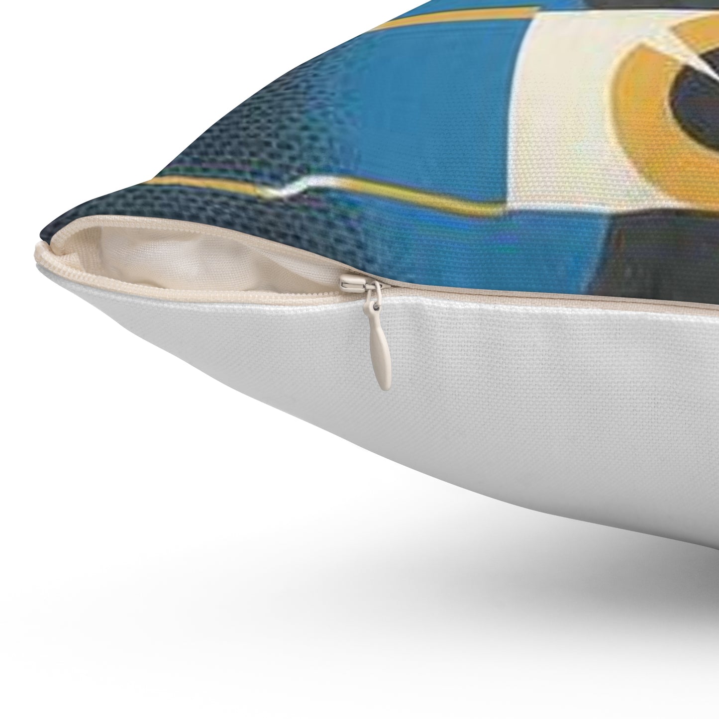 When Handling Arms Look First - Prevent Accidents Art.IWMPST2895 Decorative Accent Square Pillow