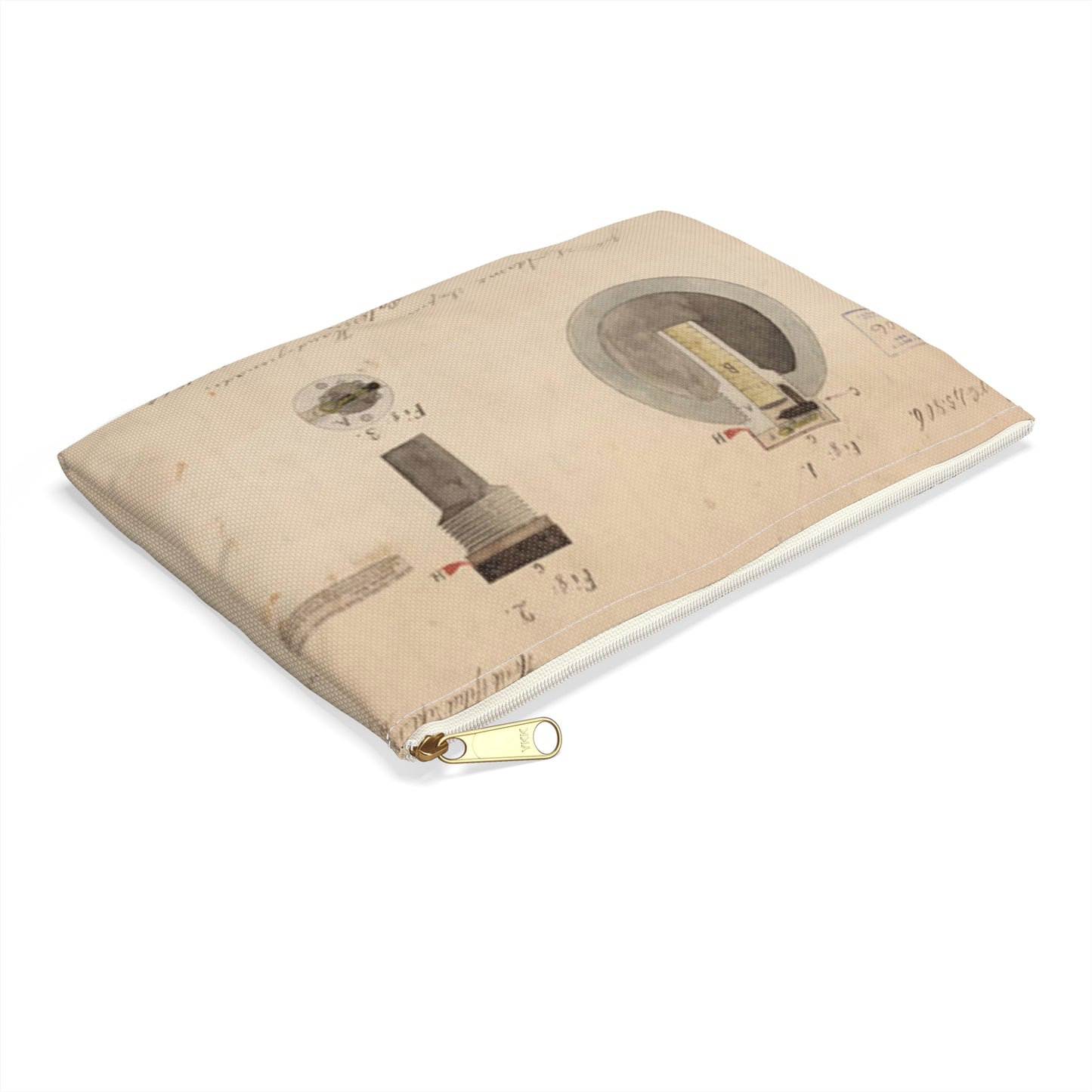 Patent drawing - Drawing of Improved Hand Grenade Public domain  image Large Organizer Pouch with Black Zipper
