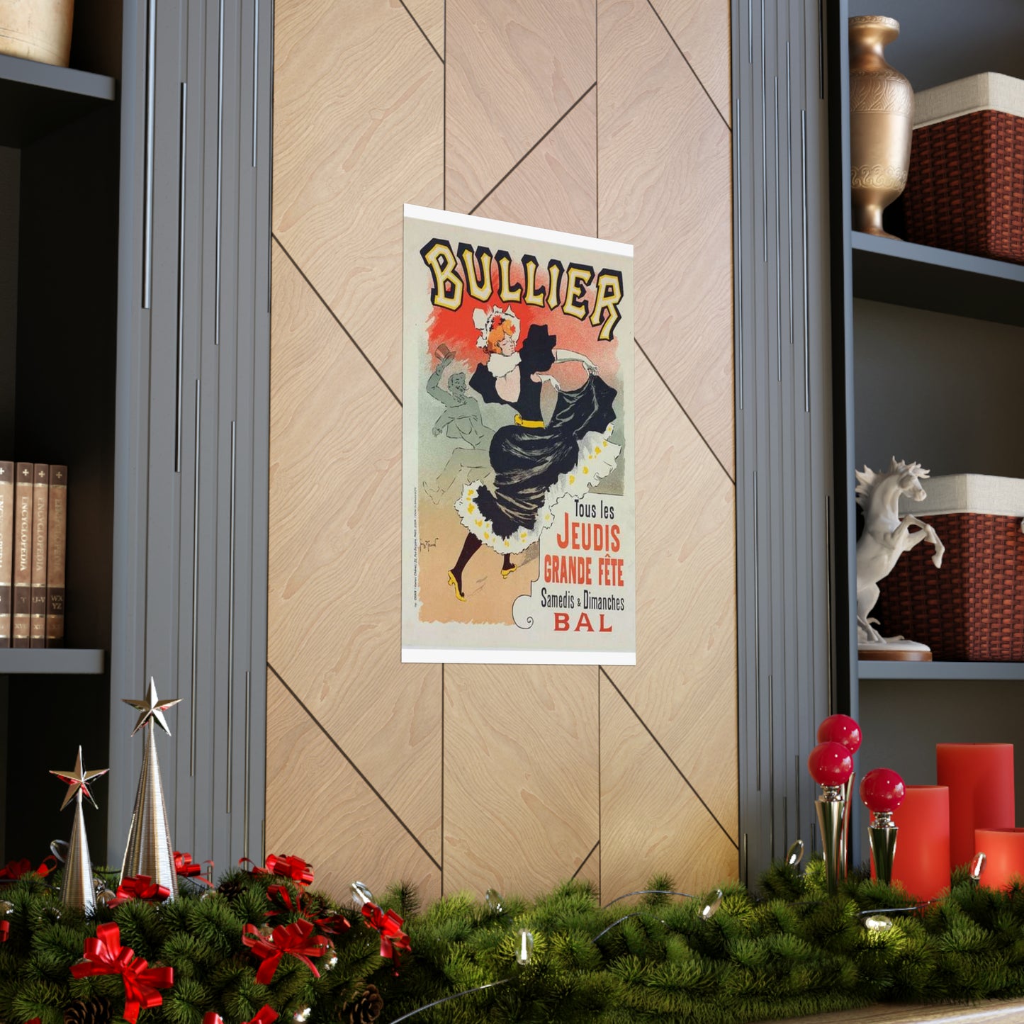 Affiche pour le "Bal Bullier".. Public domain reproduction. High Quality Matte Wall Art Poster for Home, Office, Classroom