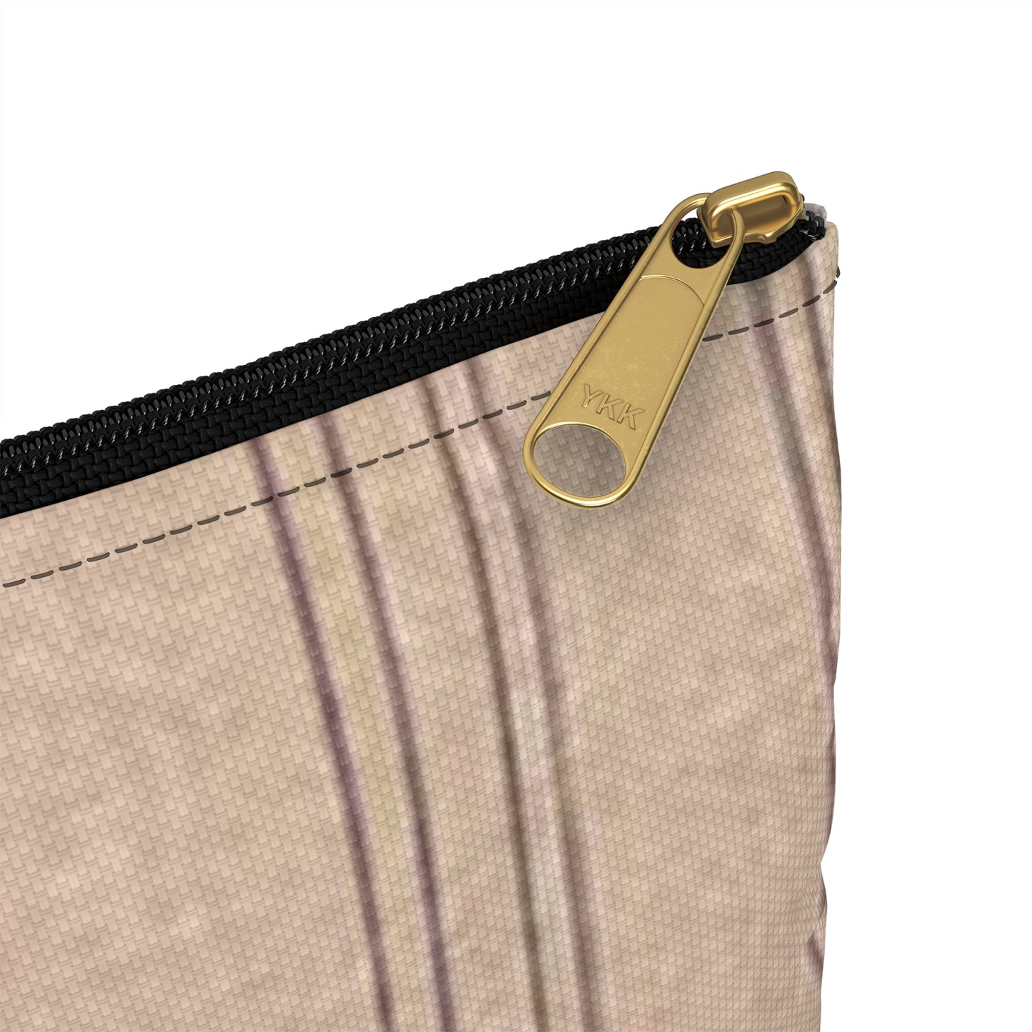 "Jupe de mousseline de soie marine" -Muslin skirt of marine silk- from "Journal des Dames et des Modes” Jupe de mousseline de soie marine, du Journal des dames et des modes (48301609911) Large Organizer Pouch with Black Zipper