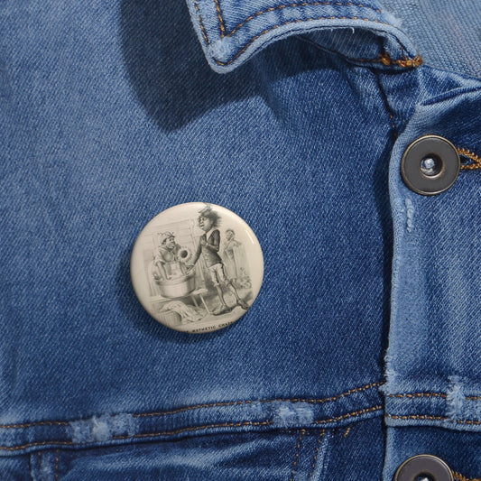 The aesthetic craze - Print, Library of Congress collection Pin Buttons with Crisp Design