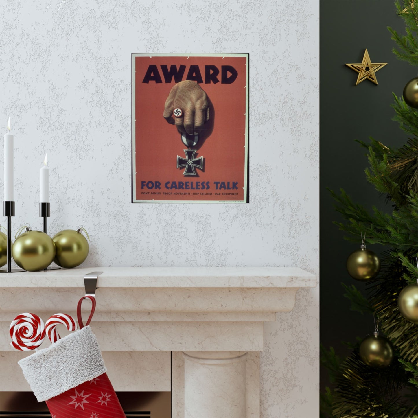 "Award for careless talk" - NARA - 513602 High Quality Matte Wall Art Poster for Home, Office, Classroom