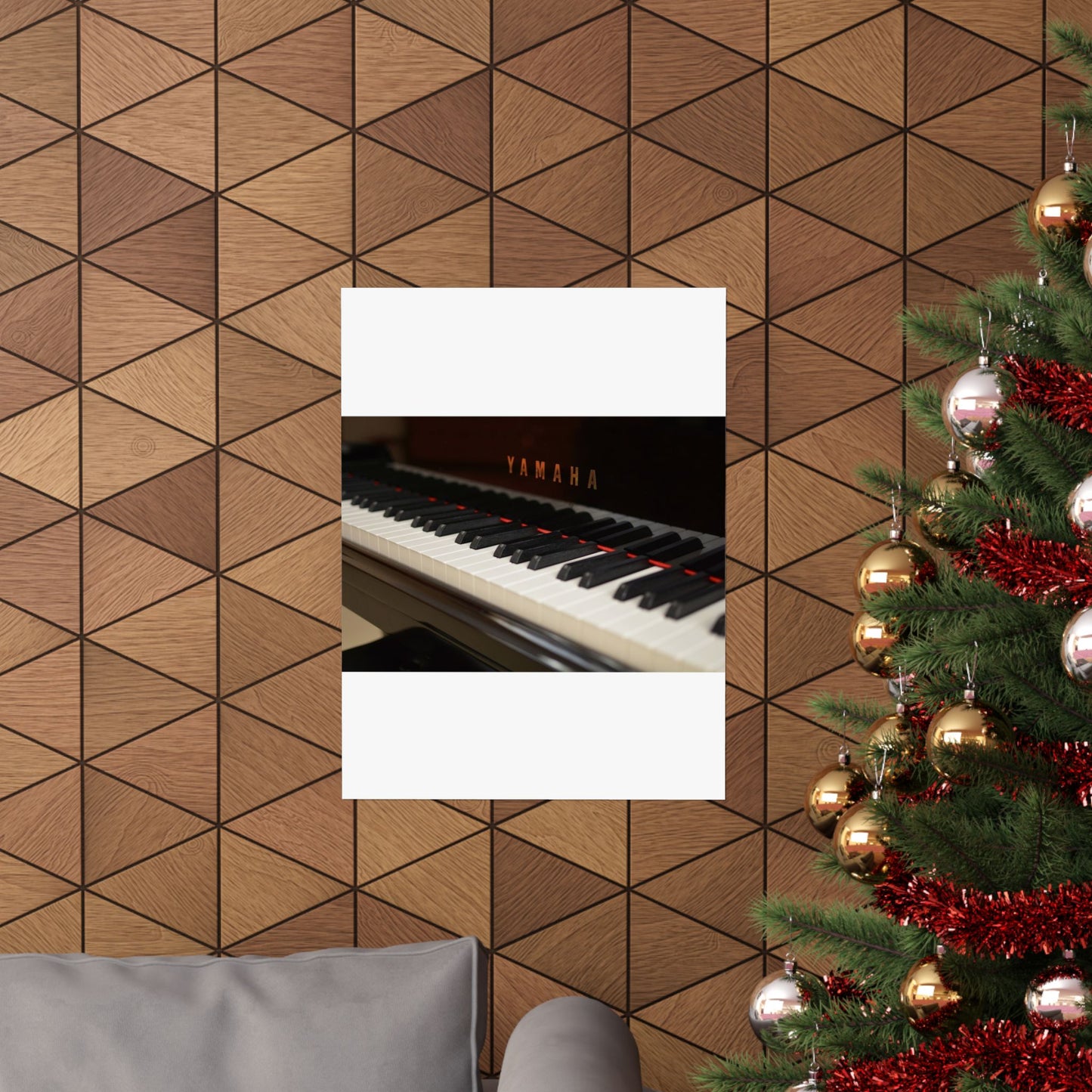 A close up of the keys of a piano. Piano keyboard yamaha, music. High Quality Matte Wall Art Poster for Home, Office, Classroom