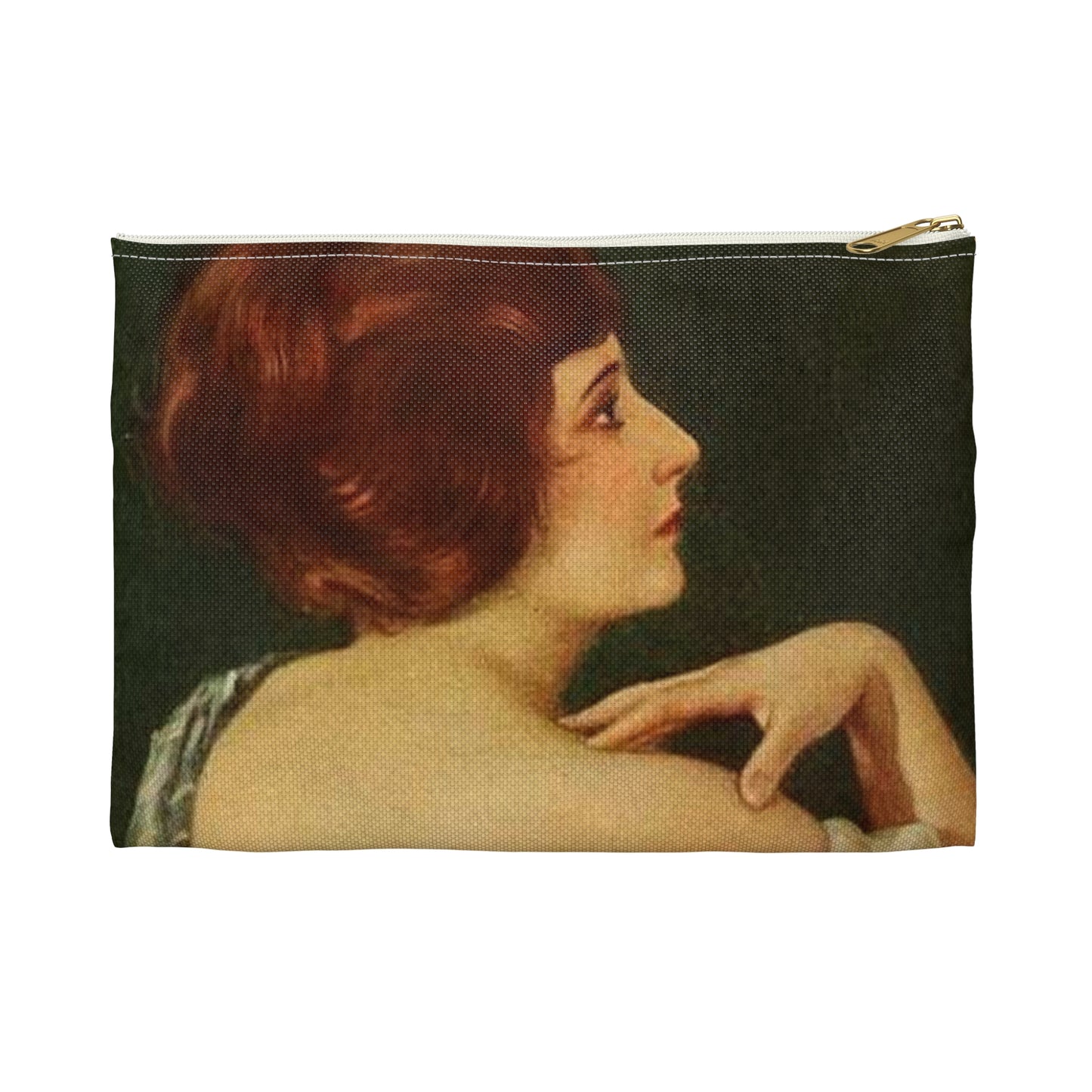 Ruth Stonehouse painted by Benjamin Eggleston, 1922 Large Organizer Pouch with Black Zipper