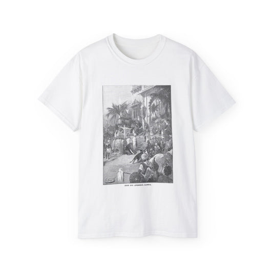 Journey to the East - Nicolas II Asia Tour by Ukhtomsky White T-Shirt Gildan 2000 Cotton Unisex