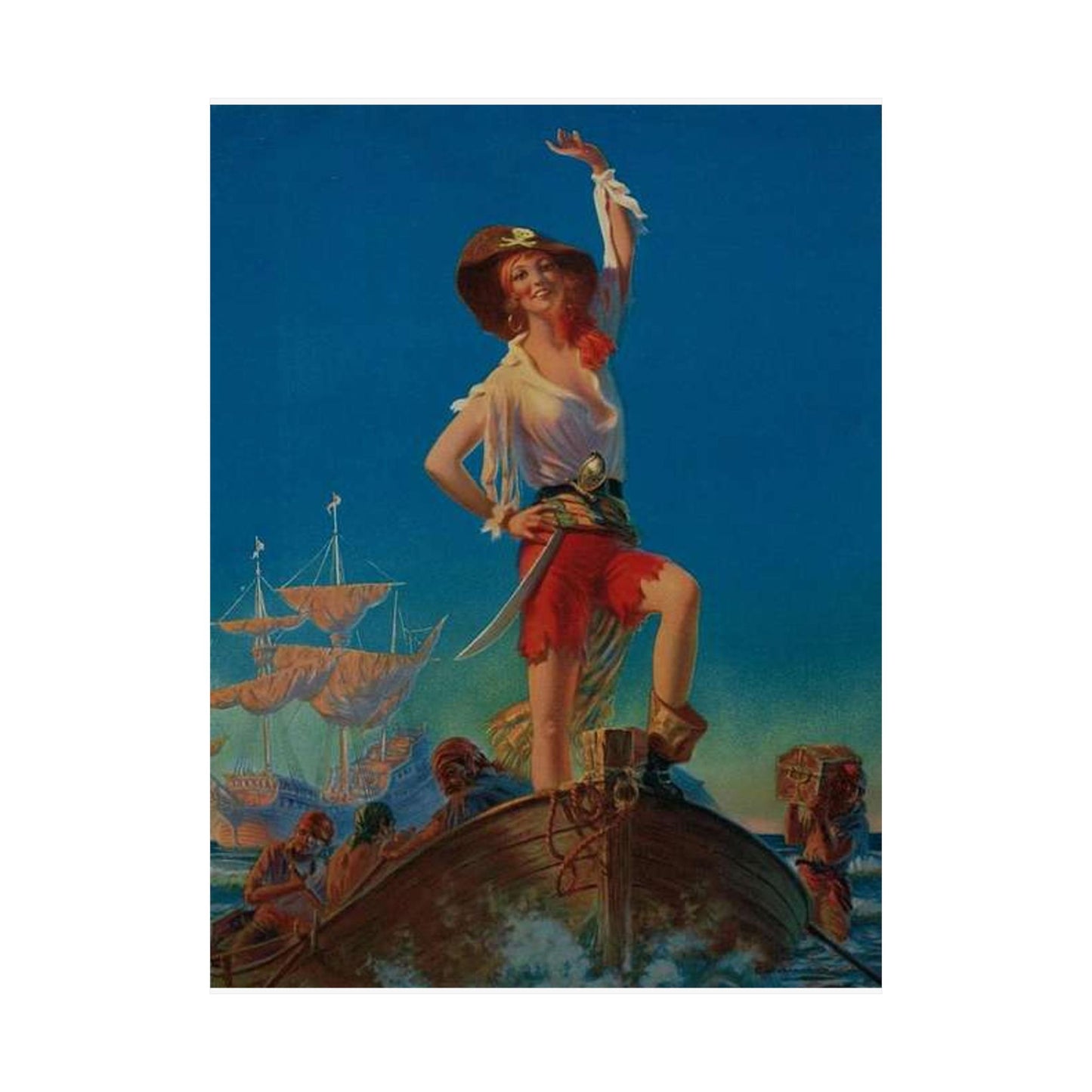 Bringing Home the Treasure by Edward Mason Eggleston High Quality Matte Wall Art Poster for Home, Office, Classroom