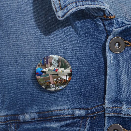 Grand Rounds Scenic Byway - Huge Lego Spaceship in the Mall of America Pin Buttons with Crisp Design