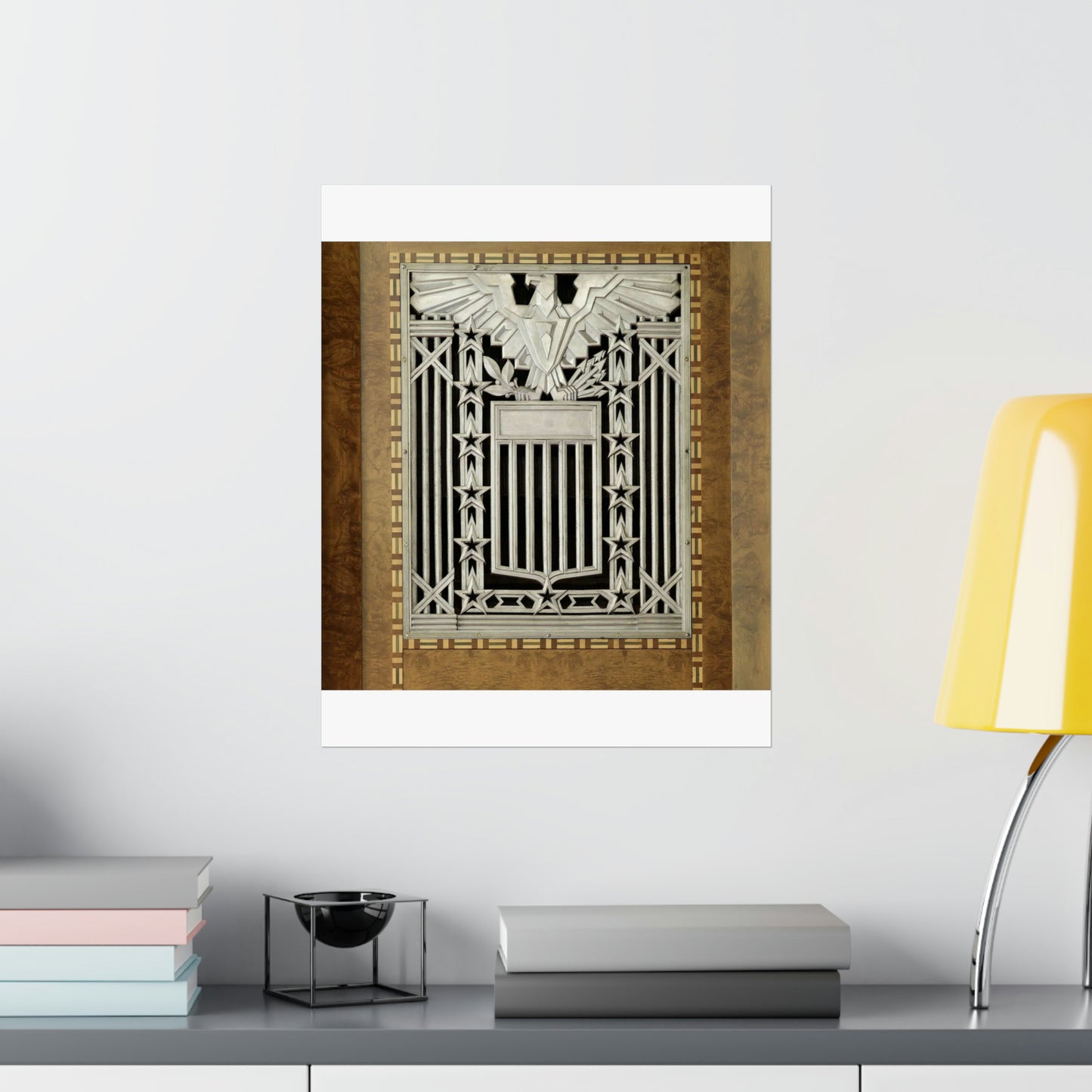 Interior grill detail, James T. Foley U.S. Post Office and Courthouse, Albany, New York High Quality Matte Wall Art Poster for Home, Office, Classroom