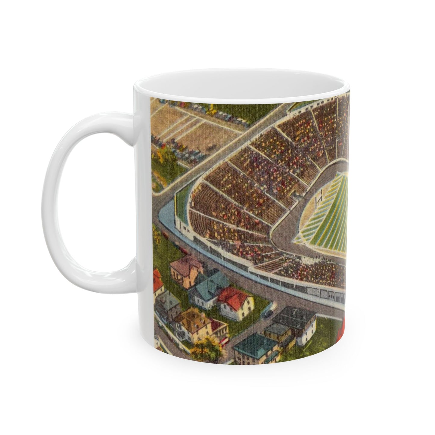 "Mountaineer Stadium," West Virginia University, Morgantown, W. Va. Beautiful Novelty Ceramic Coffee Mug 11oz