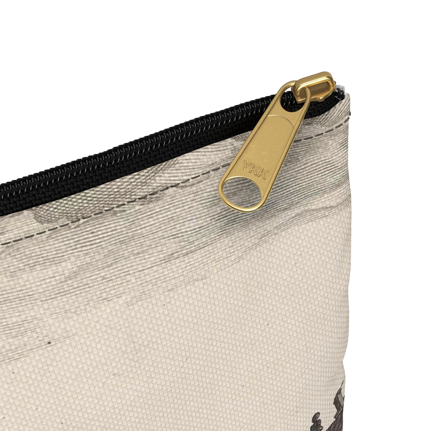 Gezicht op de Heilige Stede (Nieuwezijds Kapel) te Amsterdam Large Organizer Pouch with Black Zipper