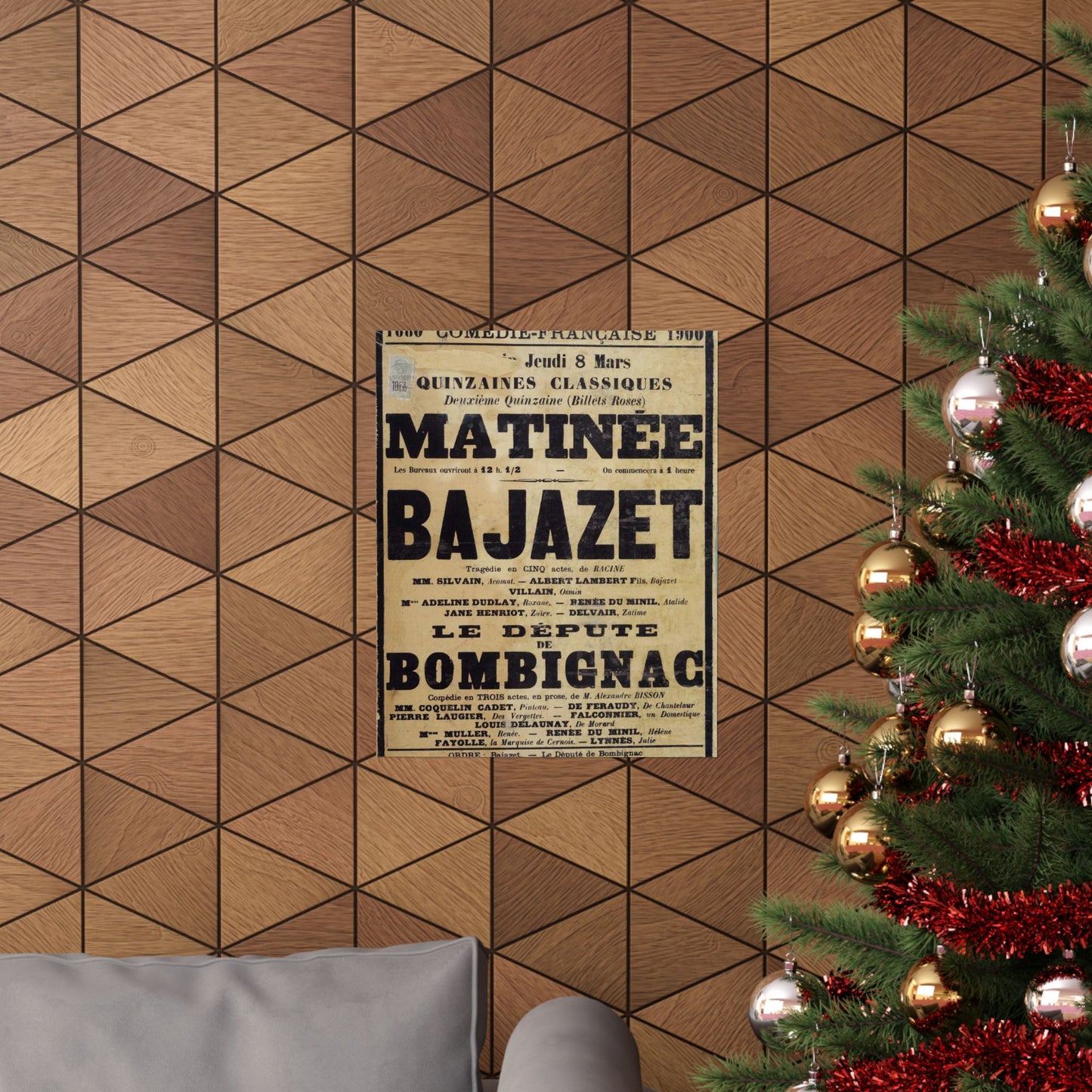 Poster of Bajazet 1900 - A poster advertising a concert in paris High Quality Matte Wall Art Poster for Home, Office, Classroom