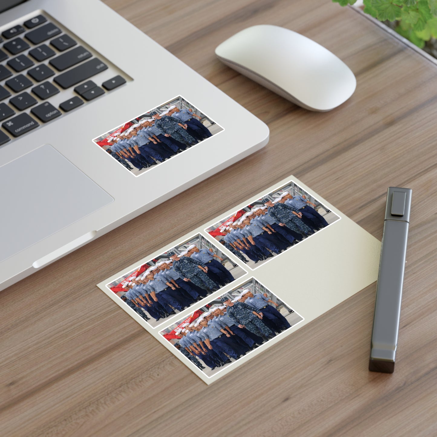 Petty Officer 1st Class Jerry Foltz escorts Republic Laminated UV Protective Vinyl Stickers