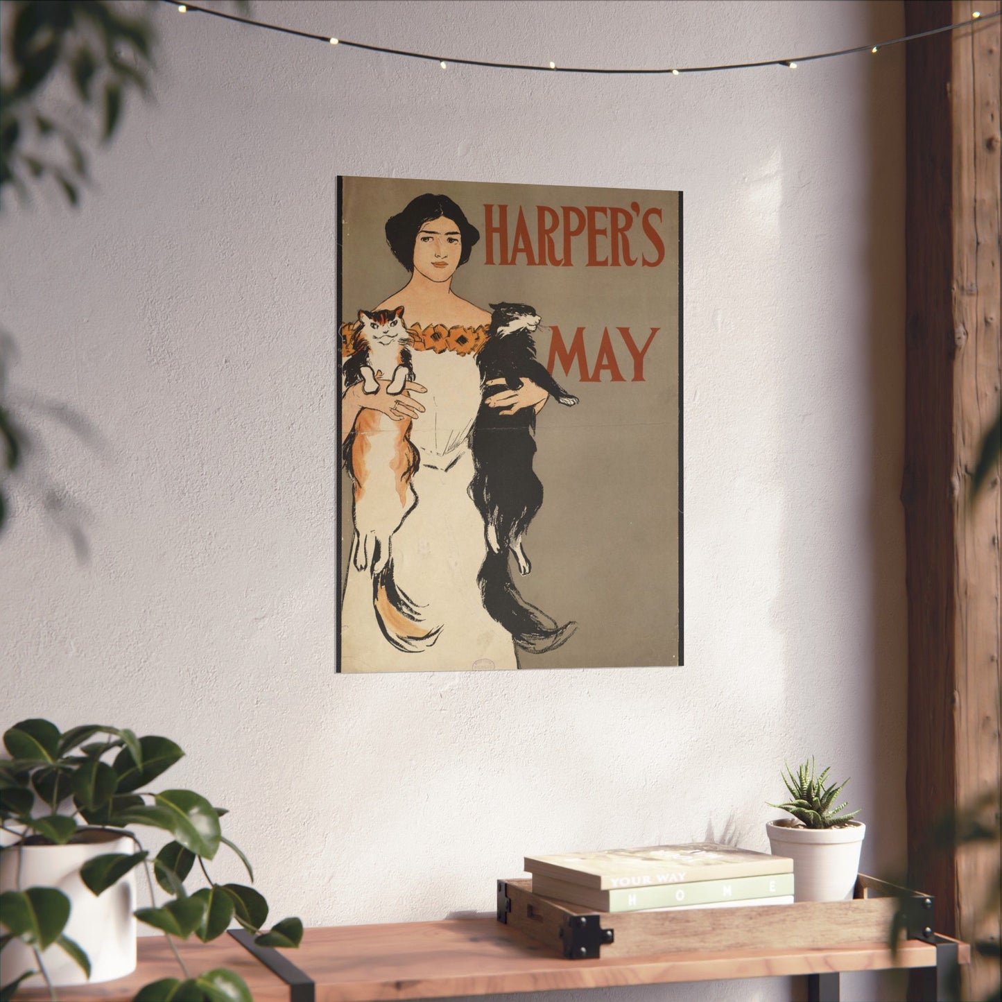 Edward Penfield - Harper's May, Art Nouveau Poster High Quality Matte Wall Art Poster for Home, Office, Classroom