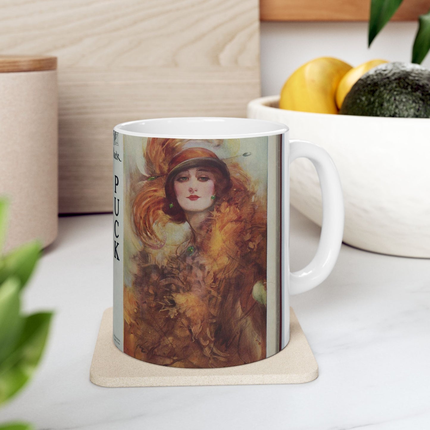 The lure of the green eyes / painted by W.H. Barribal. Beautiful Novelty Ceramic Coffee Mug 11oz