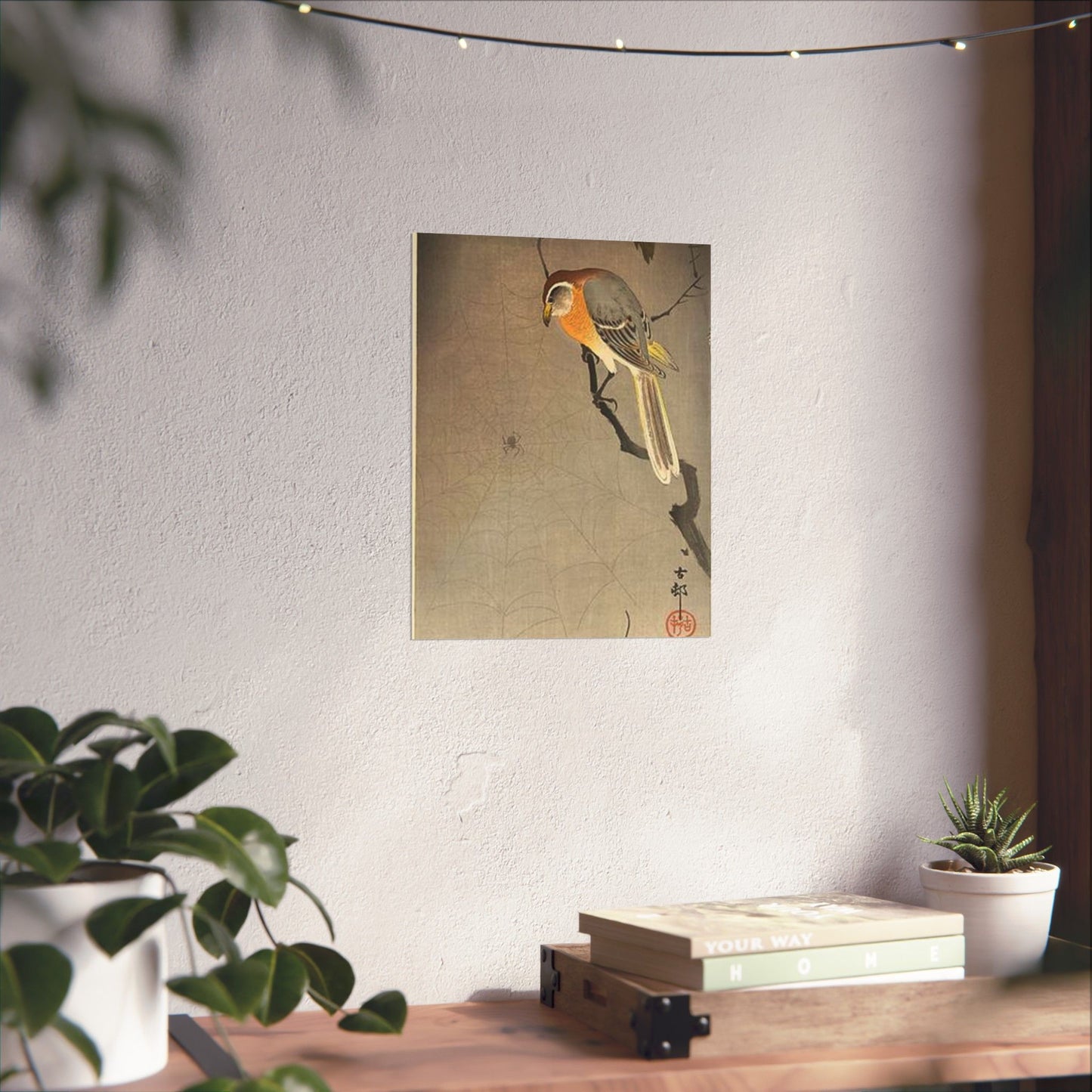 Koson - the-spiderweb, Ohara Koson High Quality Matte Wall Art Poster for Home, Office, Classroom