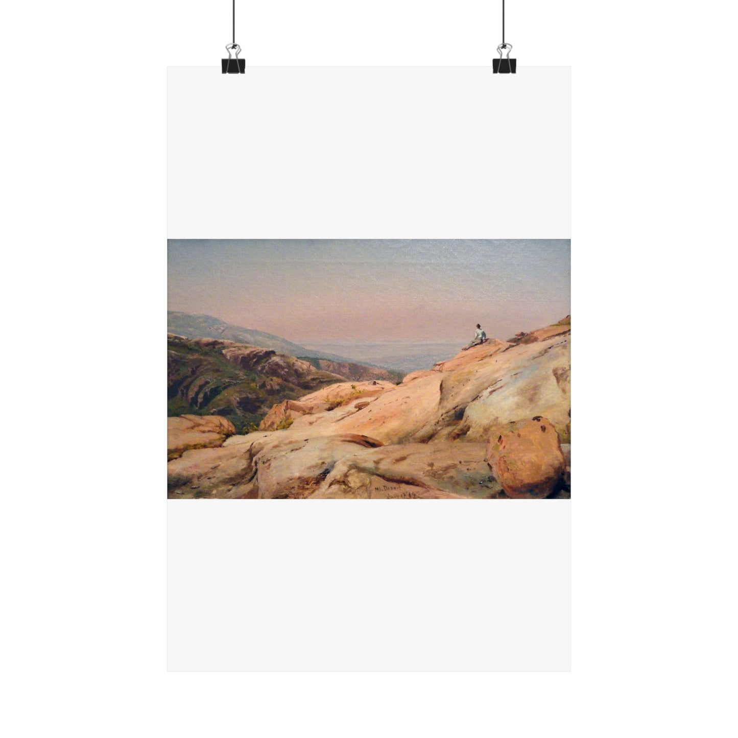 Mount Desert Island, Maine, by Jervis McEntee, 1864, oil on canvas - National Gallery of Art, Washington - DSC00124 High Quality Matte Wall Art Poster for Home, Office, Classroom