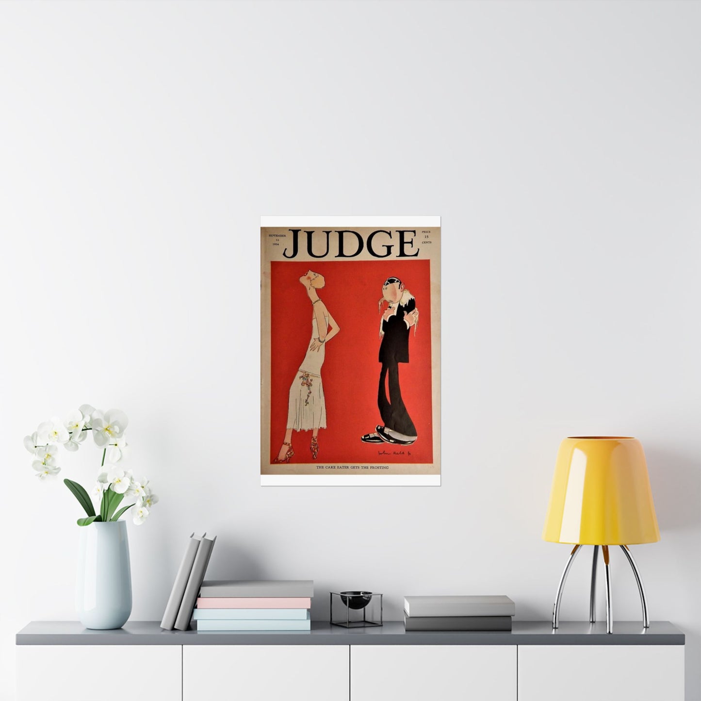 JudgeMagazine13Sep1924 - Art Deco public domain image High Quality Matte Wall Art Poster for Home, Office, Classroom