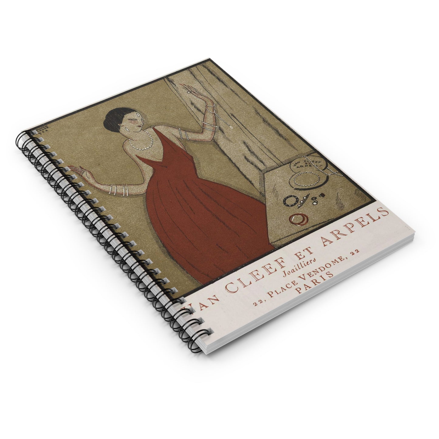 Gazette du bon ton, art, modes et frivolités, n°3 Spiral Bound Ruled Notebook with Printed Cover