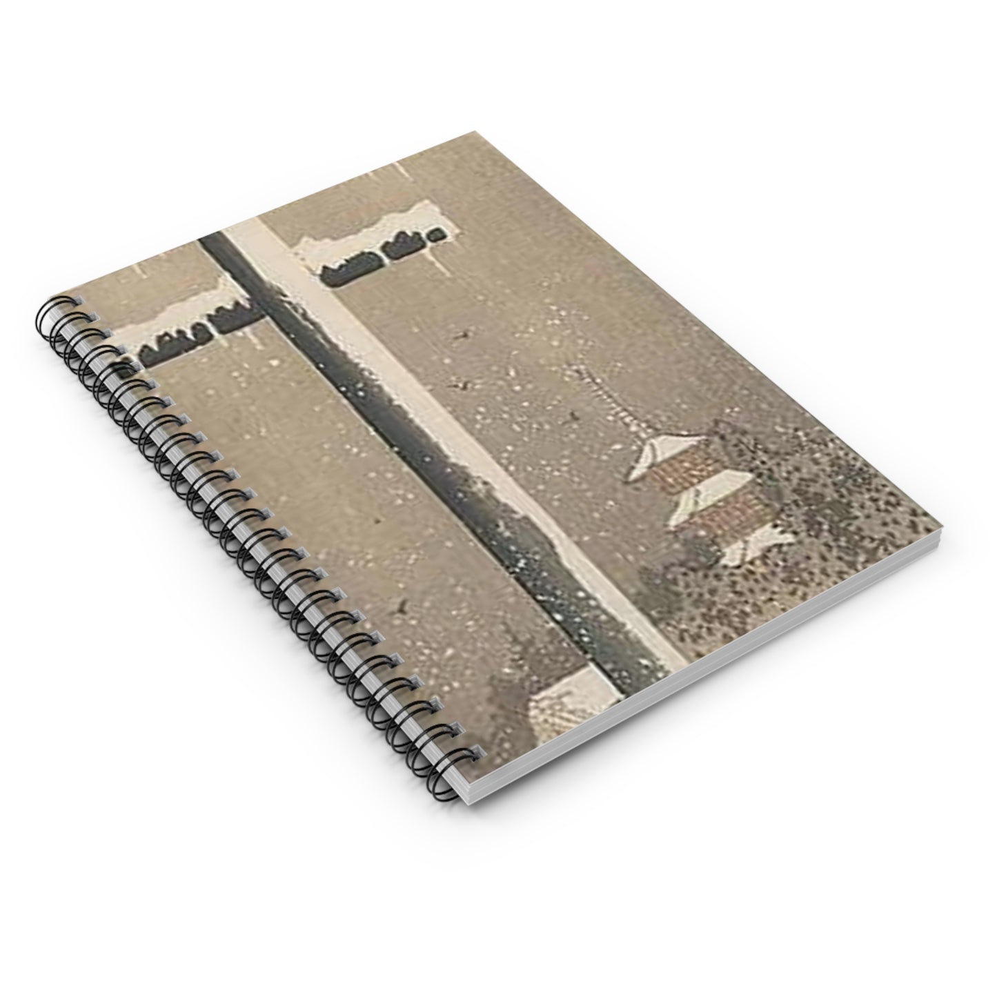 Koson - torii-and-crow-in-the-snow, Ohara Koson Spiral Bound Ruled Notebook with Printed Cover