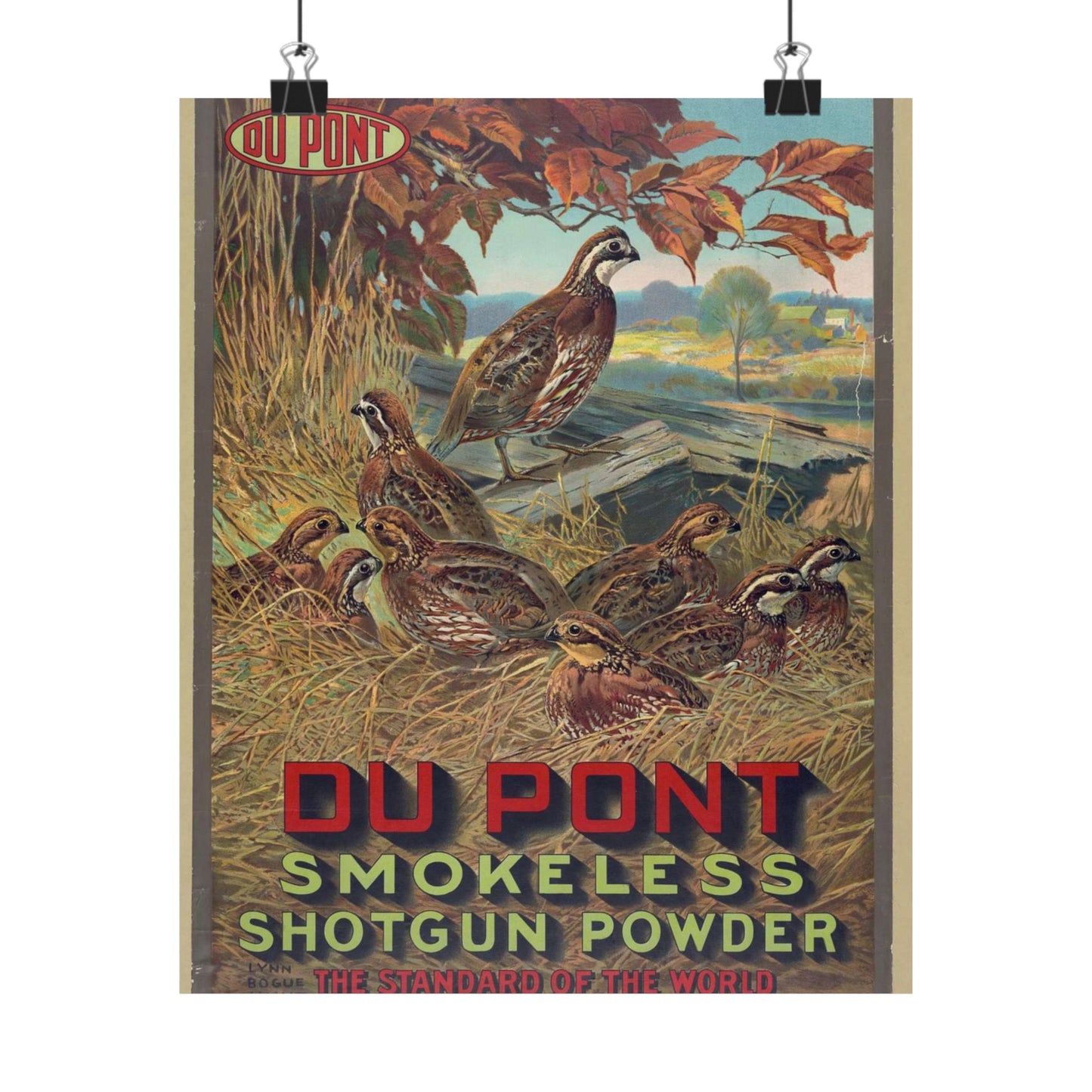 Du Pont smokeless shotgun powder - the standard of the world High Quality Matte Wall Art Poster for Home, Office, Classroom