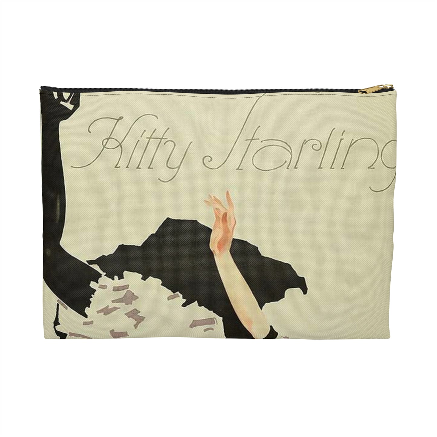 Kitty Starling - deutsch-amerikanische Excentric-Tänzerin, 1914 Large Organizer Pouch with Black Zipper