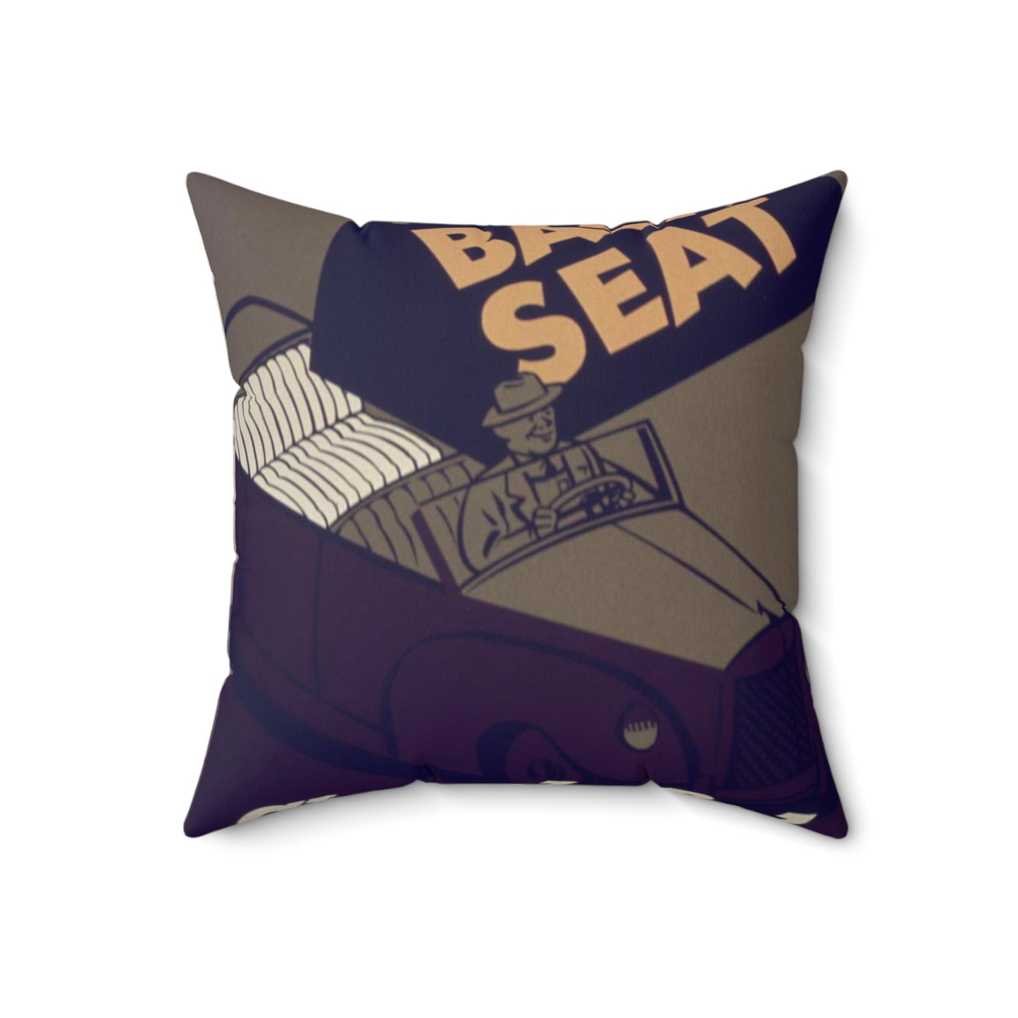 Flip Up That Backseat Share The Ride^ - NARA - 533928 Decorative Accent Square Pillow