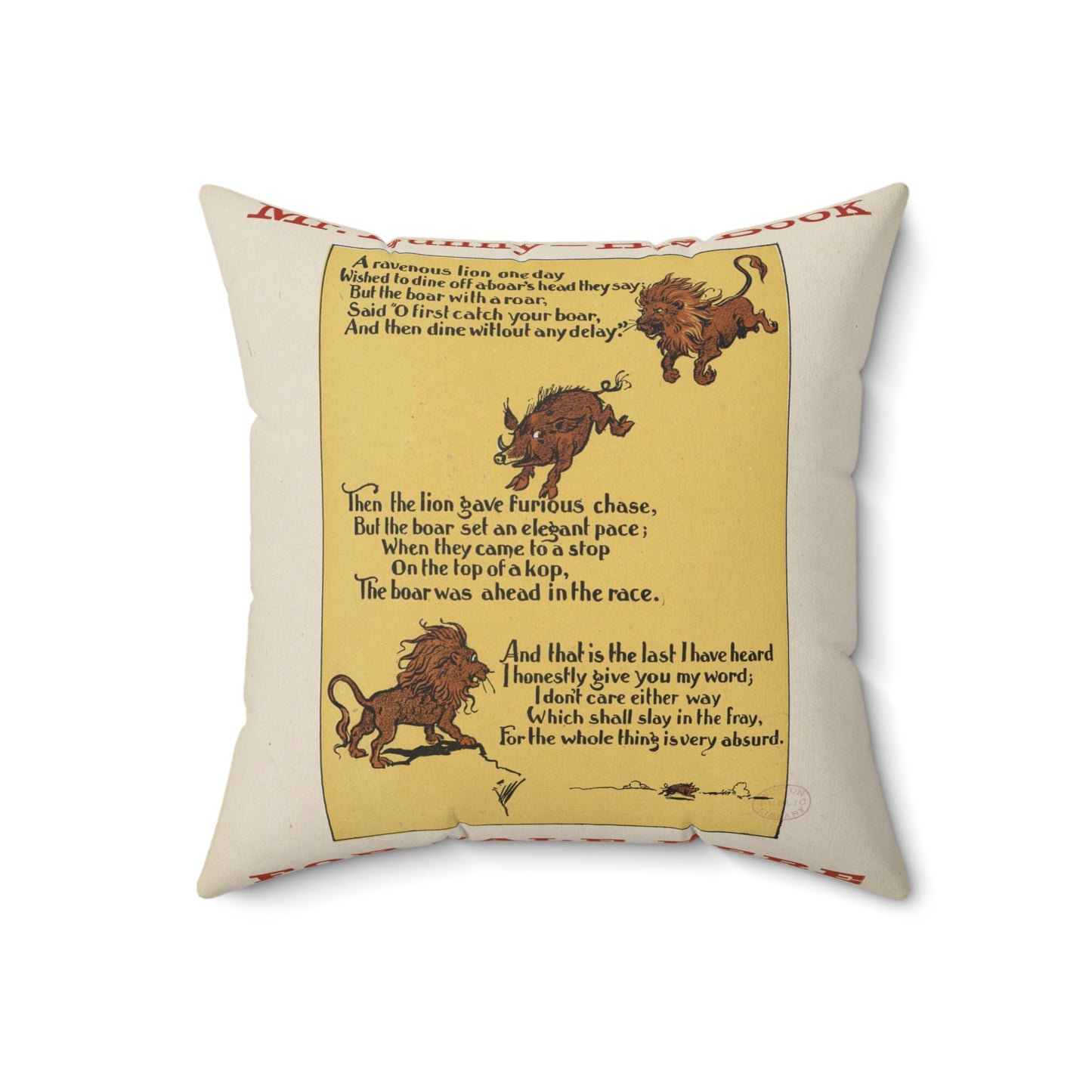 Mr. Bunny - his book, for sale here Decorative Accent Square Pillow