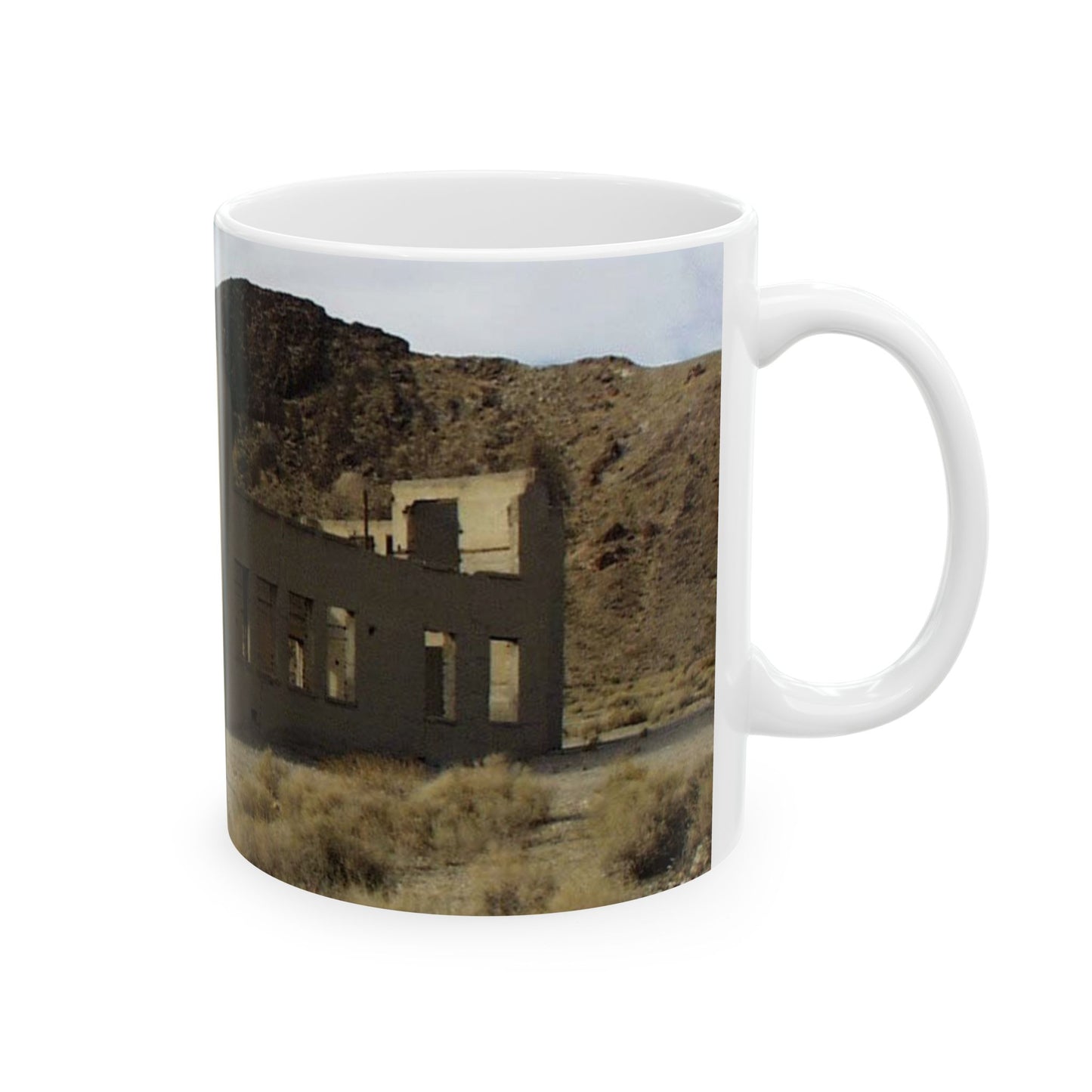 Death Valley Scenic Byway - An Abandoned Structure in Rhyolite Beautiful Novelty Ceramic Coffee Mug 11oz