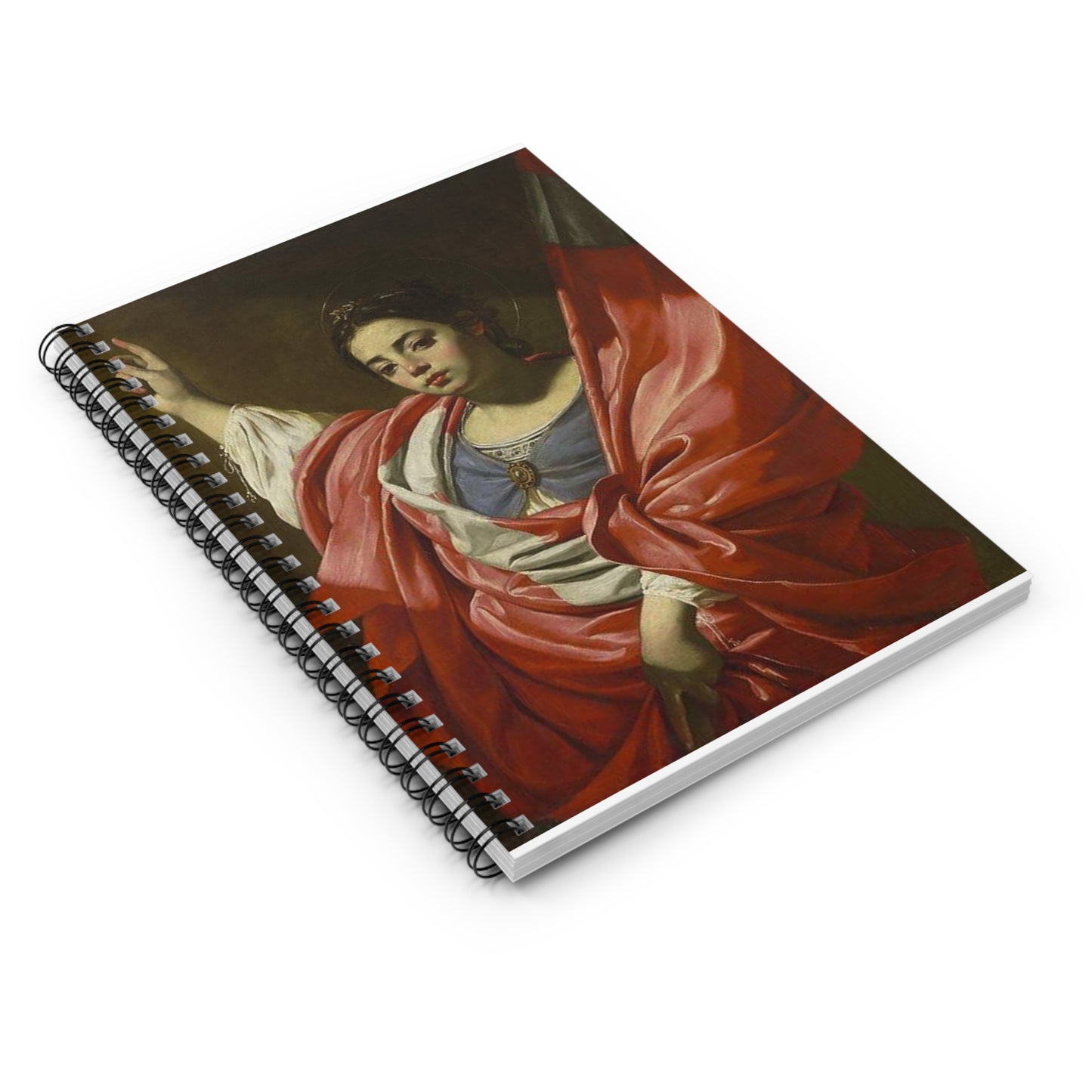 Vouet - School of - St. Ursula, c. 1620, 1961.285 Spiral Bound Ruled Notebook with Printed Cover
