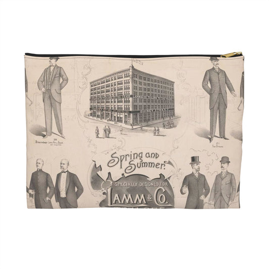 Spring and summer. Specially designed for Lamm & Co. tailors to the trade Large Organizer Pouch with Black Zipper