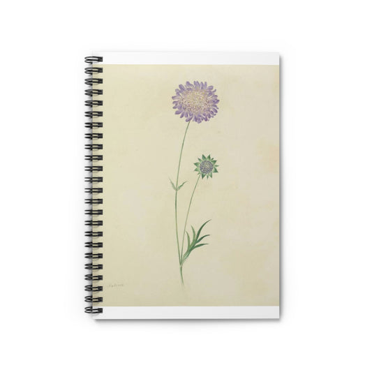 Scabiosa by Lydia Penrose Spiral Bound Ruled Notebook with Printed Cover