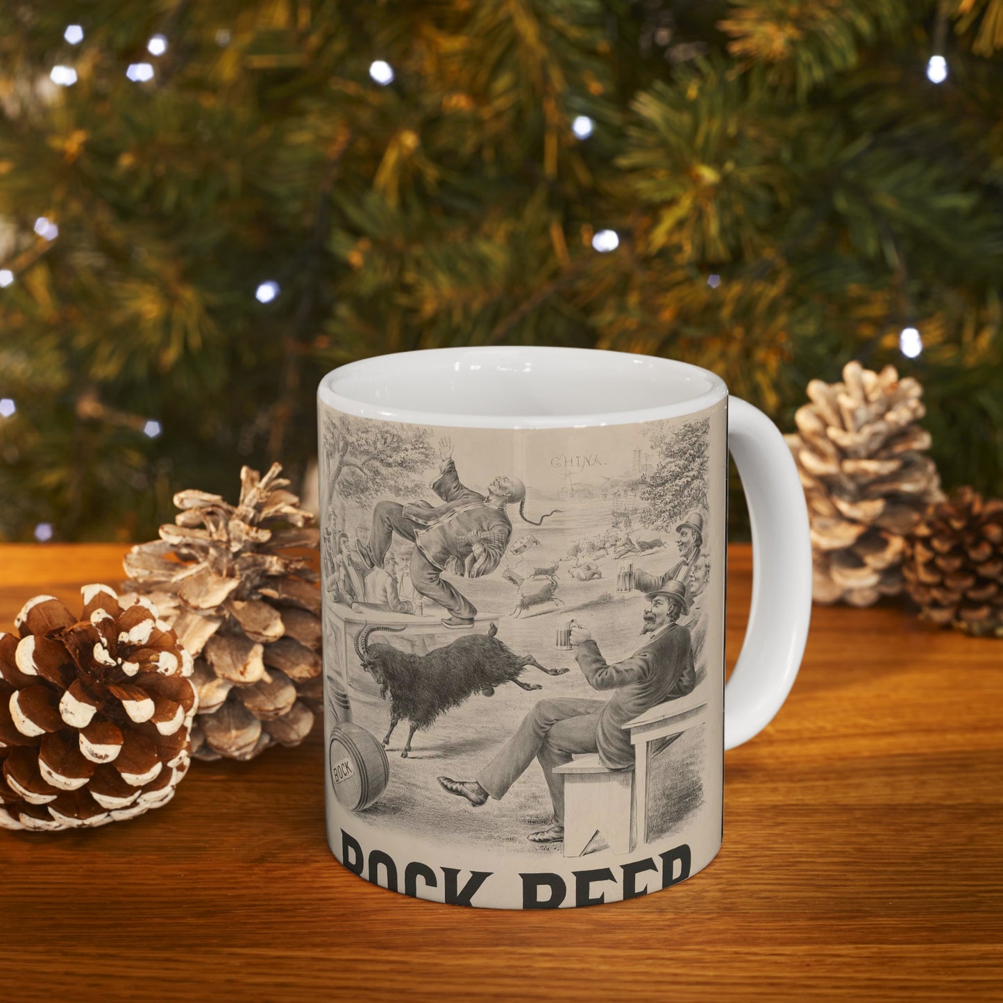 Bock beer - Print, Library of Congress collection Beautiful Novelty Ceramic Coffee Mug 11oz