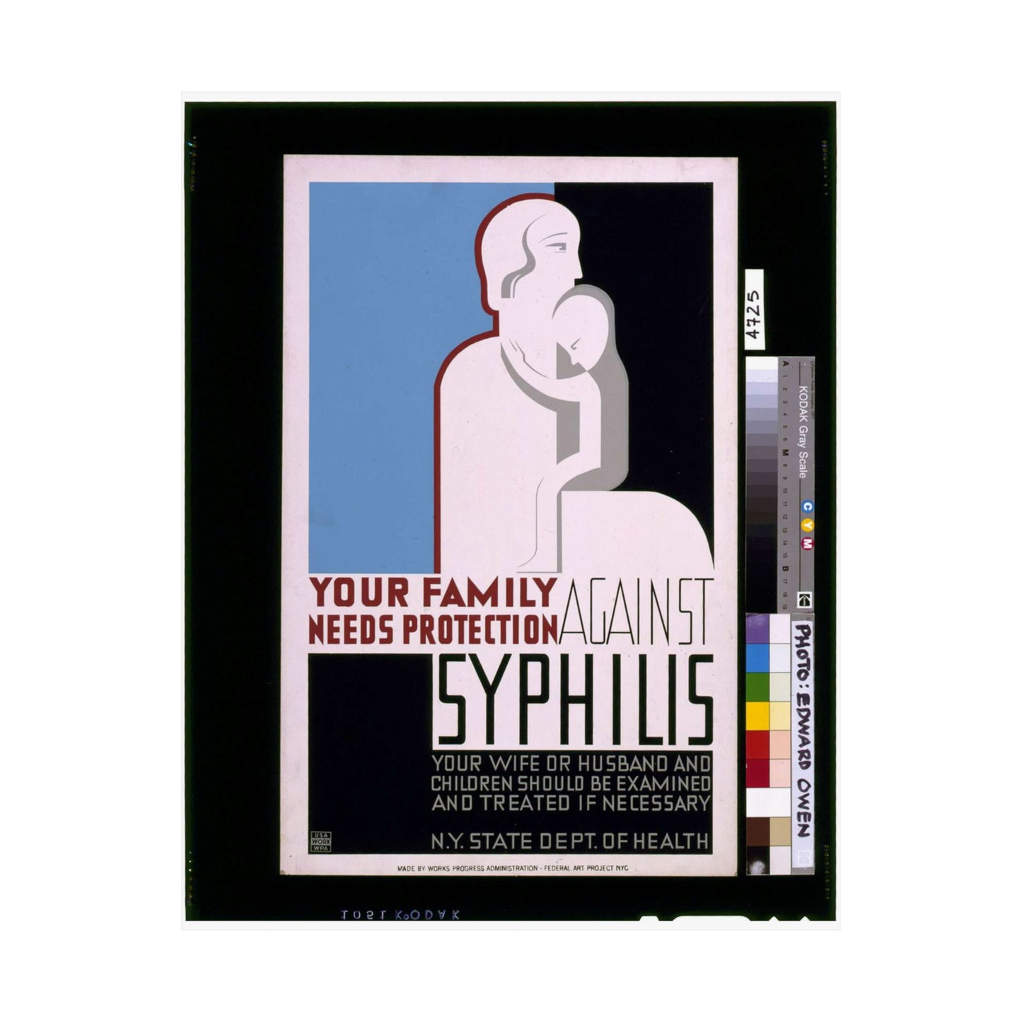 Your family needs protection against syphilis Your wife or husband and children should be examined and treated if necessary. High Quality Matte Wall Art Poster for Home, Office, Classroom