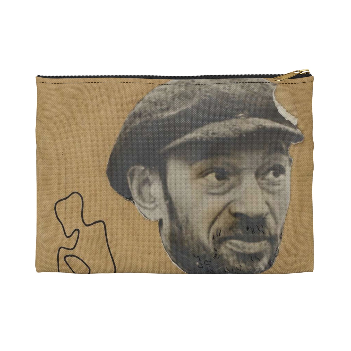 Władysław Strzemiński, "Śladem istnienia" z cyklu "Moim przyjaciołom Żydom" 01 Large Organizer Pouch with Black Zipper