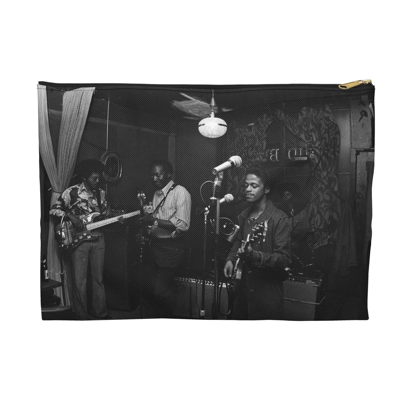 Checkerboard Lounge, 423 E. 43rd St., Chicago; Muddy Waters, Jr., Chicago, Illinois Large Organizer Pouch with Black Zipper