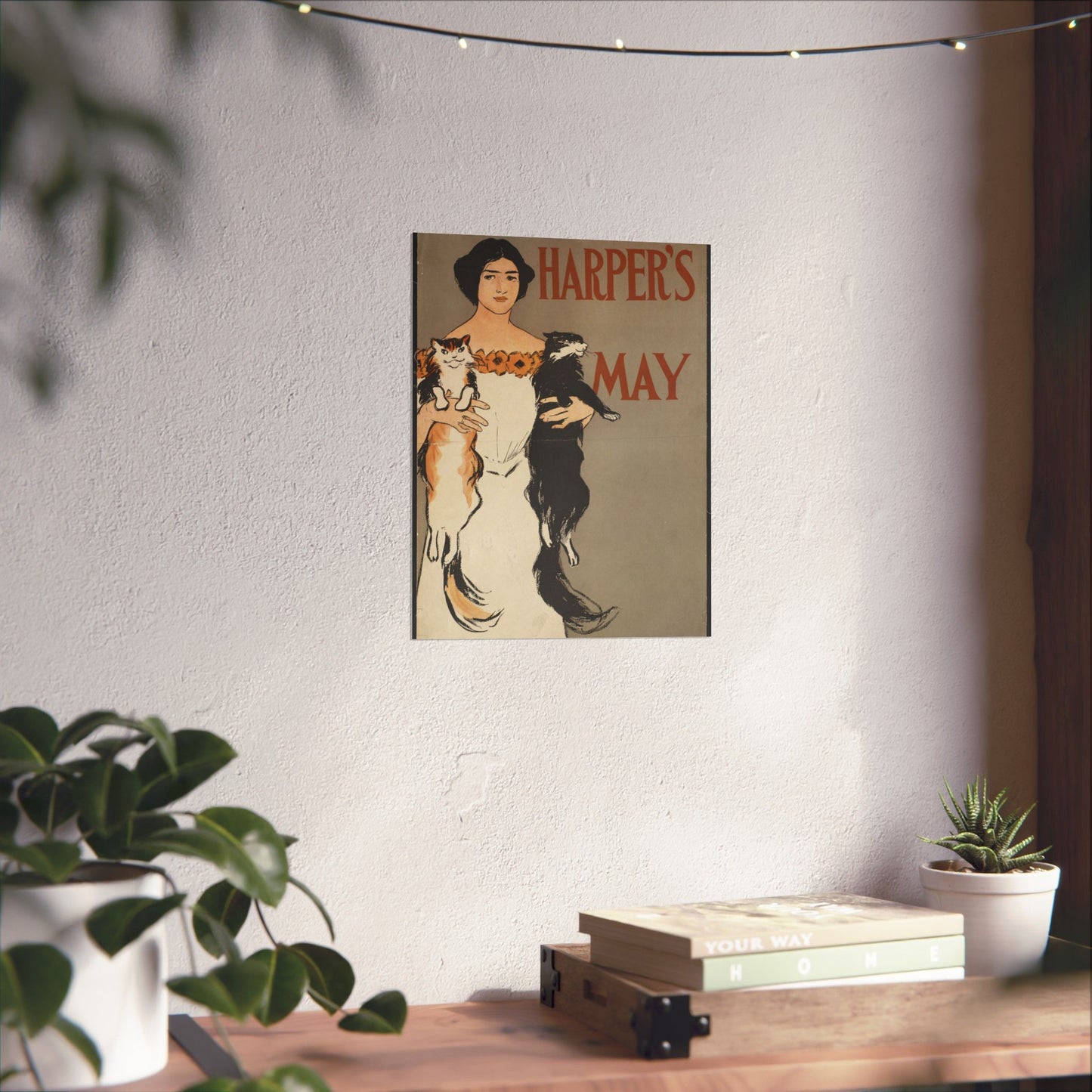 Edward Penfield - Harper's May, Art Nouveau Poster High Quality Matte Wall Art Poster for Home, Office, Classroom