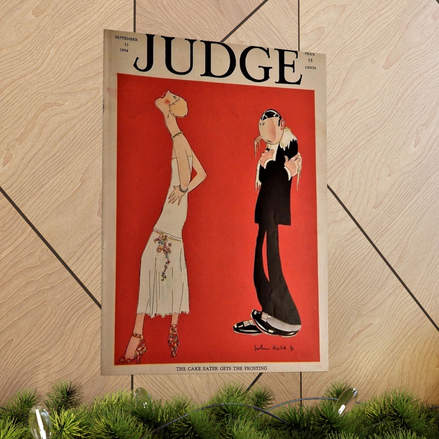 JudgeMagazine13Sep1924 - Art Deco public domain image High Quality Matte Wall Art Poster for Home, Office, Classroom