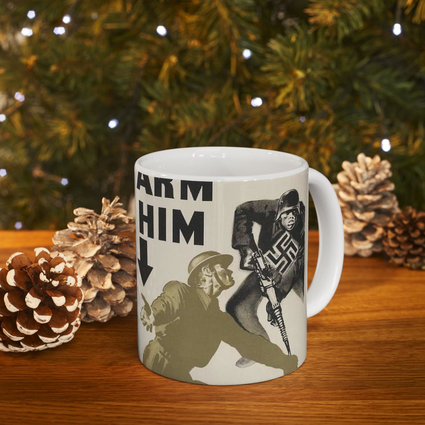 Arm Him Art.IWMPST3378 - Art Deco public domain image Beautiful Novelty Ceramic Coffee Mug 11oz