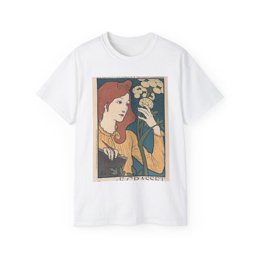 Affiche pour l' "Exposition E. Grasset" au Salon des Cent. White T-Shirt Gildan 2000 Cotton Unisex