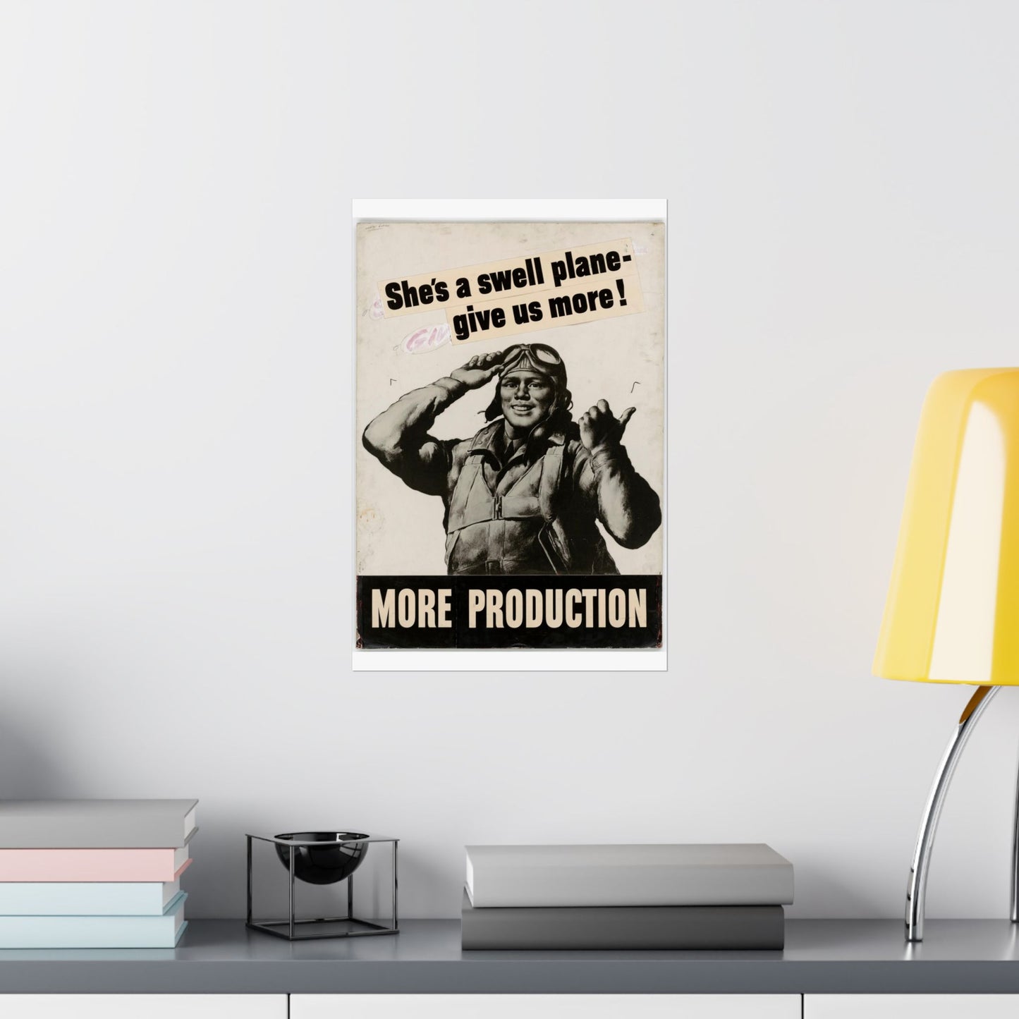 She's a swell plane - give us more!  MORE PRODUCTION [Riggs] High Quality Matte Wall Art Poster for Home, Office, Classroom