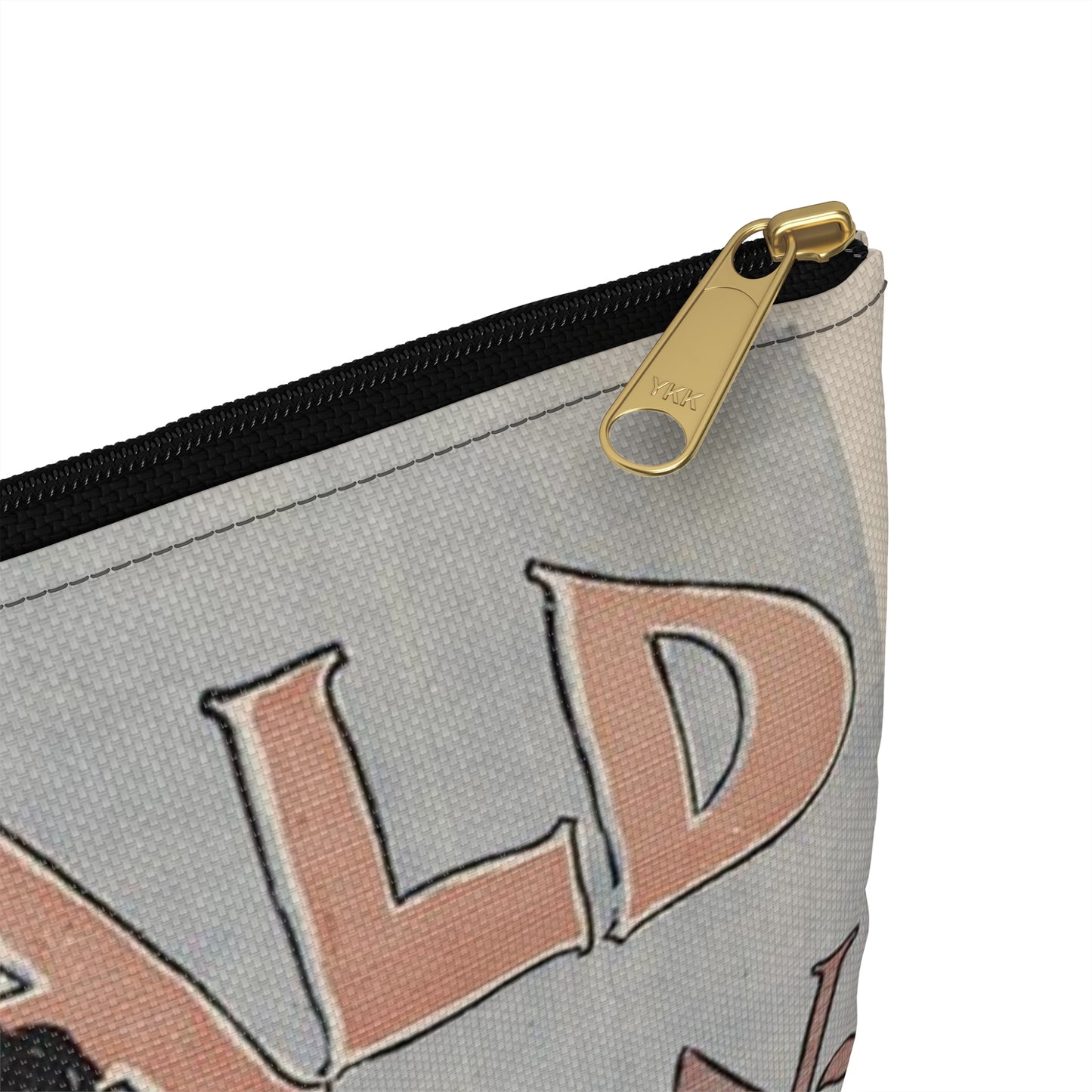 New York herald, Sunday Jan. 26th, 1896 Large Organizer Pouch with Black Zipper