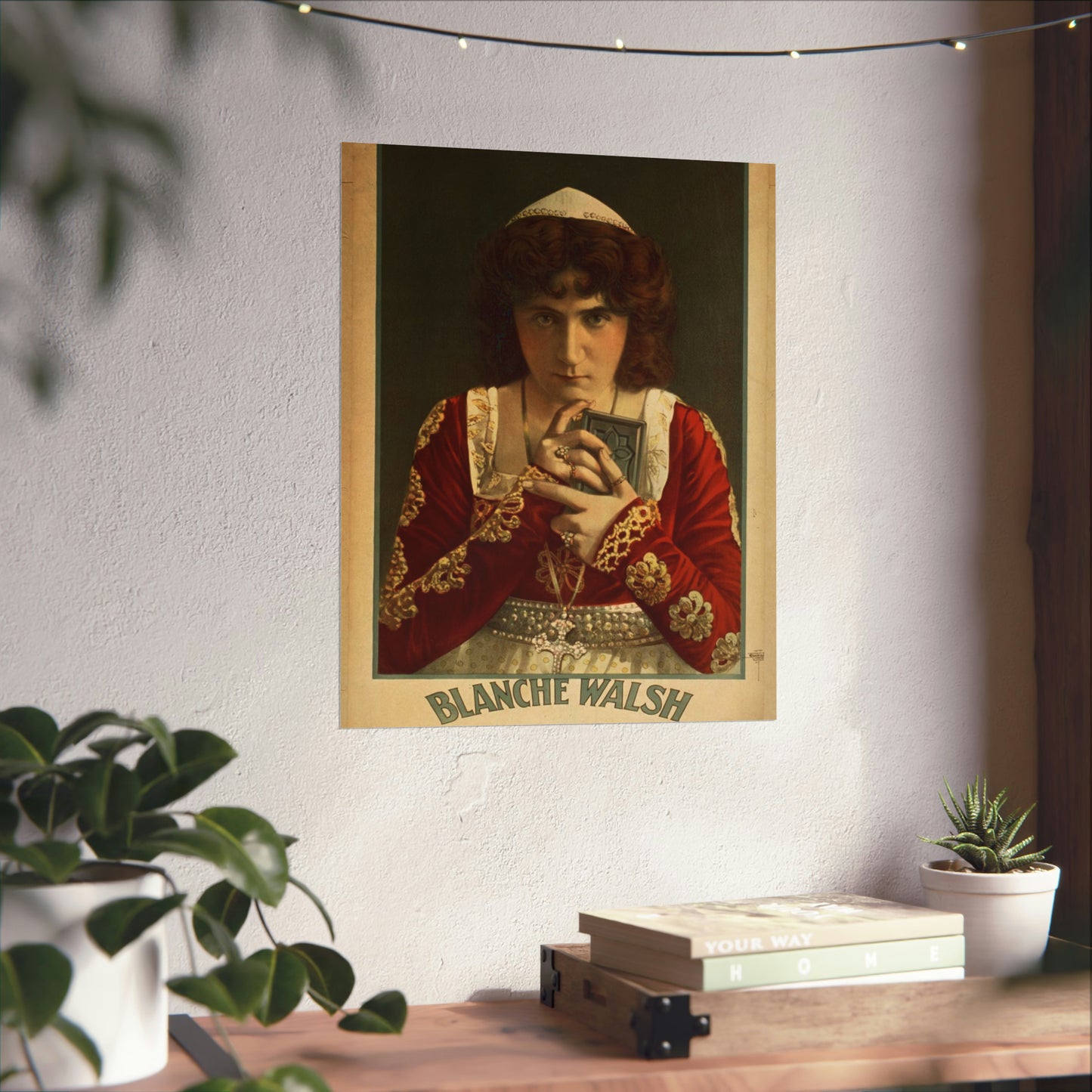 Blanche Walsh, American vaudeville and popular entertainment 1870 1920 High Quality Matte Wall Art Poster for Home, Office, Classroom