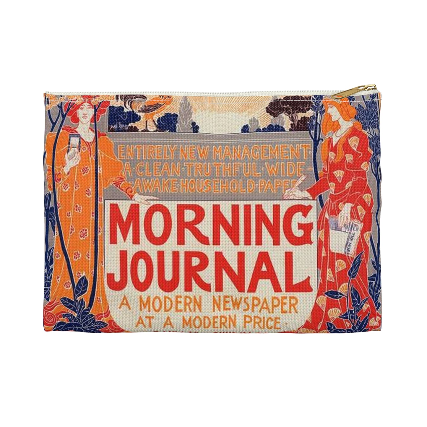 Louis Rhead - Affiche américaine pour le "Morning Journal". Large Organizer Pouch with Black Zipper