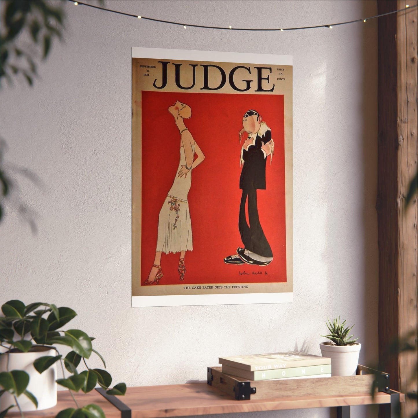 JudgeMagazine13Sep1924 - Art Deco public domain image High Quality Matte Wall Art Poster for Home, Office, Classroom